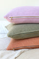 colorful throw pillows cotton linen decor pillows orange green purple mauve olive tangerine woven throw pillow covers aesthetic room decor colorful room decor bright muted throw pillows