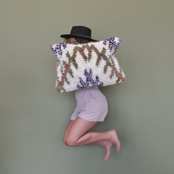 casa boho throw pillow decorative throw pillow cover moroccan decor moroccan pillow cover moroccan throw pillow lumbar pillow rust pillow shag pillow wool throw pillow moroccan bedroom decor boho decor bohemian pillow bohemian throw pillow bohemian home decor