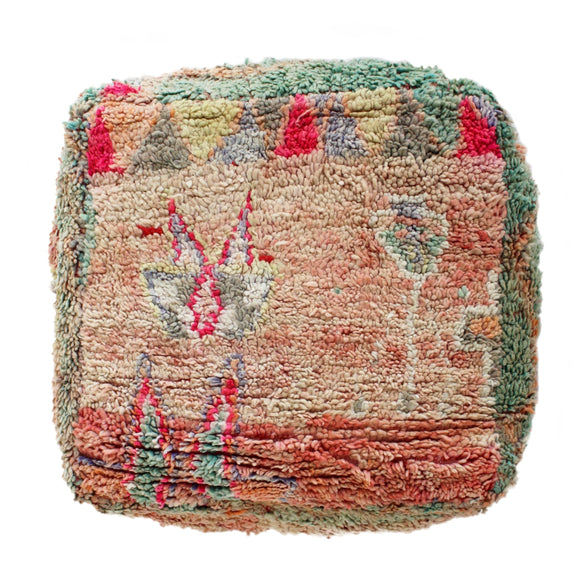 moroccan boujaad pouf moroccan floor cushion made in morocco vintage boujaad pouf boho floor pillow boho floor cushion floor seating bohemian floor cushions muted colors boho living room decor moroccan living room decor vintage decor