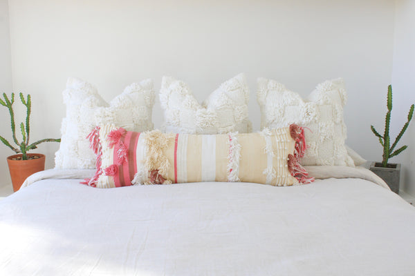 casa boho decorative pillows boho pillows boho throw pillow boho accent pillows boho pink pillows boho decor pillows pink and white pillow cover long throw pillow long decor pillow decorative lumbar pillow boho bedroom decor boho room decor little girls bedroom decor boho nursery decor boho baby room decor
