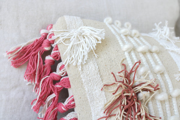 casa boho decorative pillows boho pillows boho throw pillow boho accent pillows boho pink pillows boho decor pillows pink and white pillow cover long throw pillow long decor pillow decorative lumbar pillow boho bedroom decor boho room decor little girls bedroom decor boho nursery decor boho baby room decor