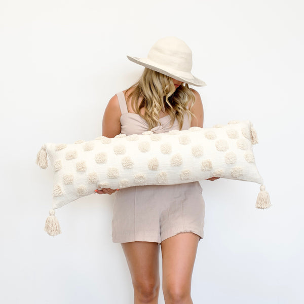 casa boho lumbar pillow coastal bohemian neutrals coastal boho decor bohemian throw pillow coastal decor coastal home bohemian home decor boho home decor long lumbar pillow long decorative thow pillow cover cream pillow tassels pillow pom pom pillow cushion cover boho pillowcase f