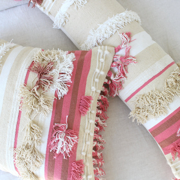 casa boho decorative pillows boho pillows boho throw pillow boho accent pillows boho pink pillows boho decor pillows pink and white pillow cover long throw pillow long decor pillow decorative lumbar pillow boho bedroom decor boho room decor little girls bedroom decor boho nursery decor boho baby room decor