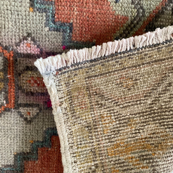 vintage rug vintage turkish rug small rug bathroom mat bathroom rug rust decor turkish decor boho rug boho decor boho scandi decor muted boho rug brown tan beige low pile rug accent rug throw rug doorway rug doormat antique rug small turkish rug from turkey