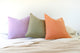 colorful throw pillows cotton linen decor pillows orange green purple mauve olive tangerine woven throw pillow covers aesthetic room decor colorful room decor bright muted throw pillows 