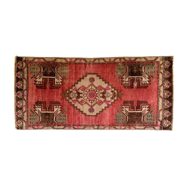 turkish rug vintage turkish rug accent rug antique rug antique turkish rug mat small rug muted decor turkish decor rugs from turkey red rug bathroom mat bathroom rug small entry rug
