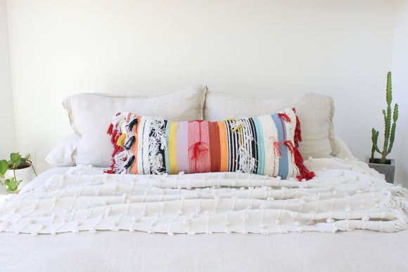 Safi Oversized Lumbar Pillow, Extra Long Lumbar Pillow for Bed – Calla  Collective