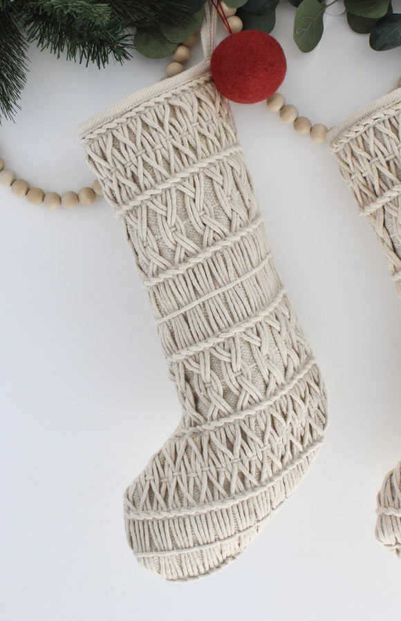 bohemian christmas stockings boho christmas decor boho stockings boho holiday decorations holiday decor neutral christmas decor cream stockings cream christmas stockings beige macrame woven 